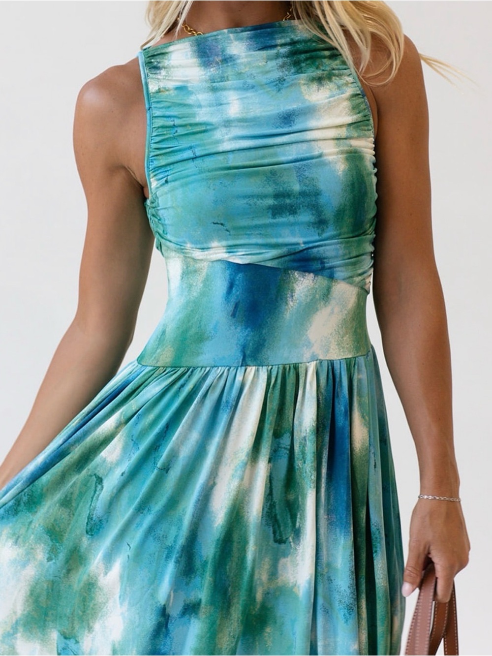 Olivaceous Blue & Green Midi NWT - Picture 2 of 5